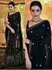 Black Colore Bollywood Style Designer Saree,Party Wear Saree,Exclusive Saree Wedding Wear Saree Attractive Sequence Work Saree