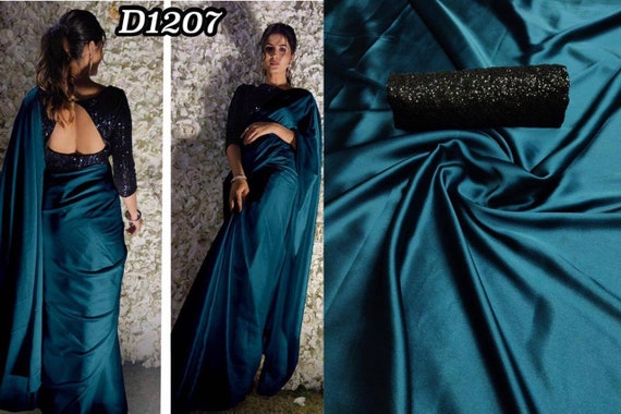 Ocean Color Satin Silk Exclusive Casual 