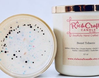 12 oz Candle ~ Luxury Candle ~ Glitter Candle ~ Gold Candle ~ Coconut Soy