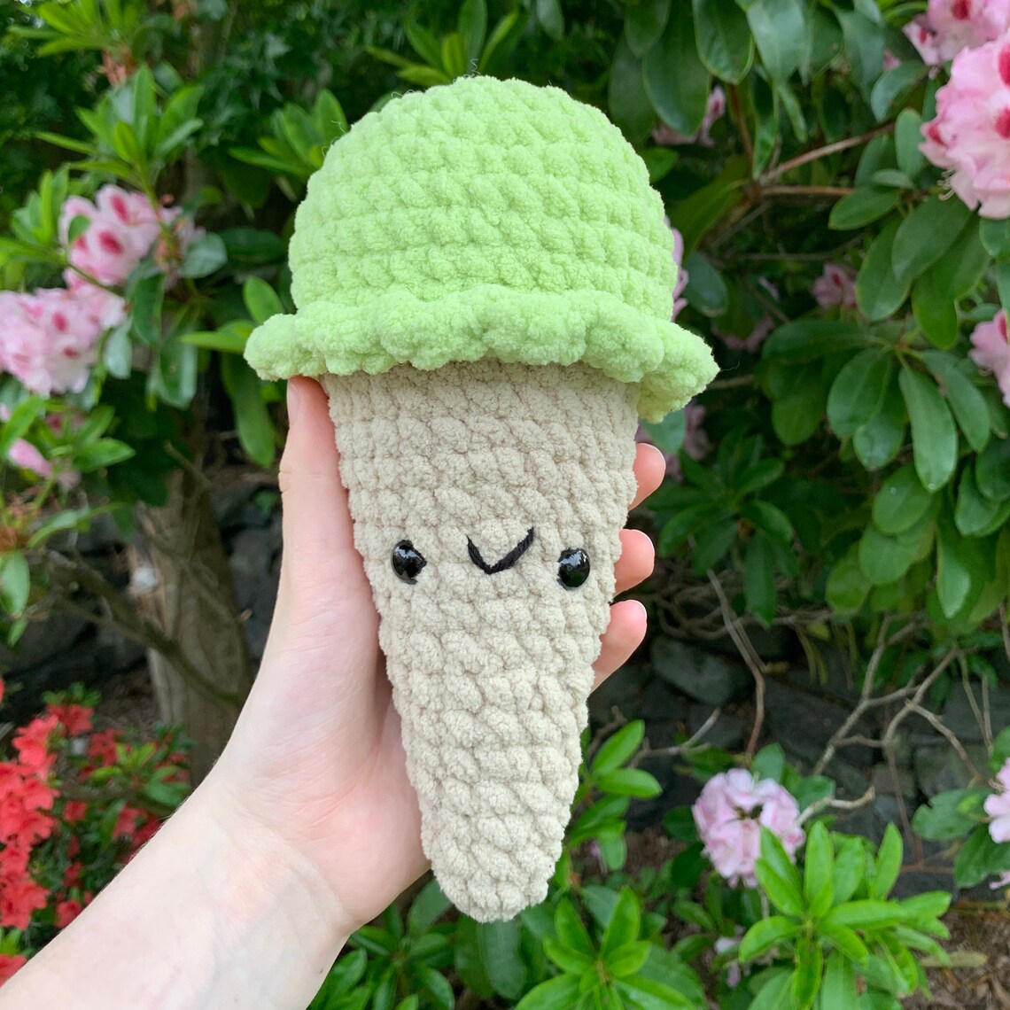 Ice Cream Cone Amigurumi Crochet Etsy