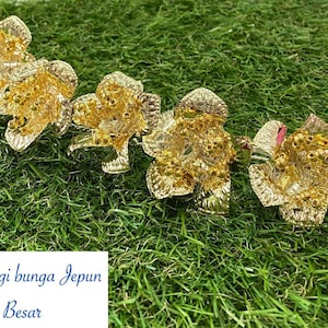 Handmade Indonesia Accessories Hair, Wedding Hair Accessories,Hair Pin, Hair Clip Golden Alpaka HP01 Bali  Dewatastar