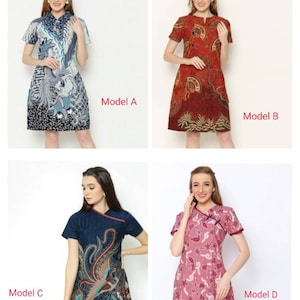 Indonesia Batik Dress style Batik Pattern, Woman Batik Dress BTK01 Dewatastar
