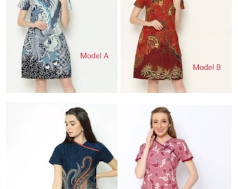 Indonesia Batik Dress style Batik Pattern, Woman Batik Dress BTK01 Dewatastar