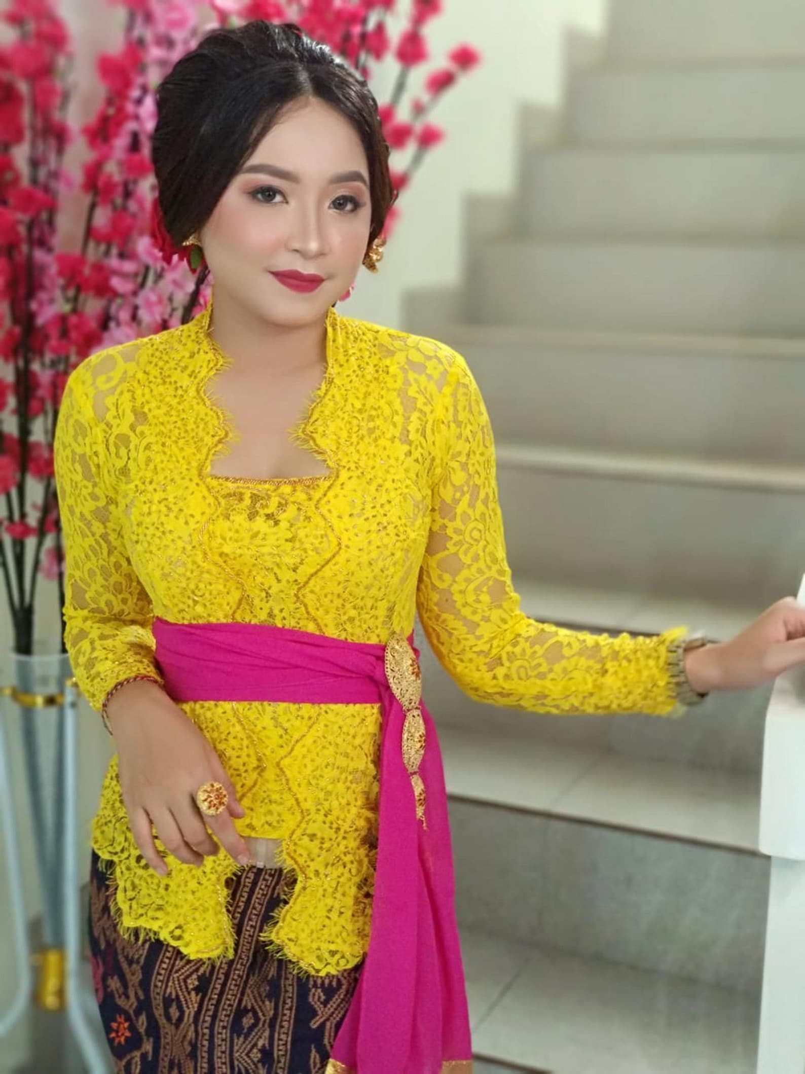 Traditional Indonesian Dress Kebaya Bali Yellow Dewatastar  Etsy