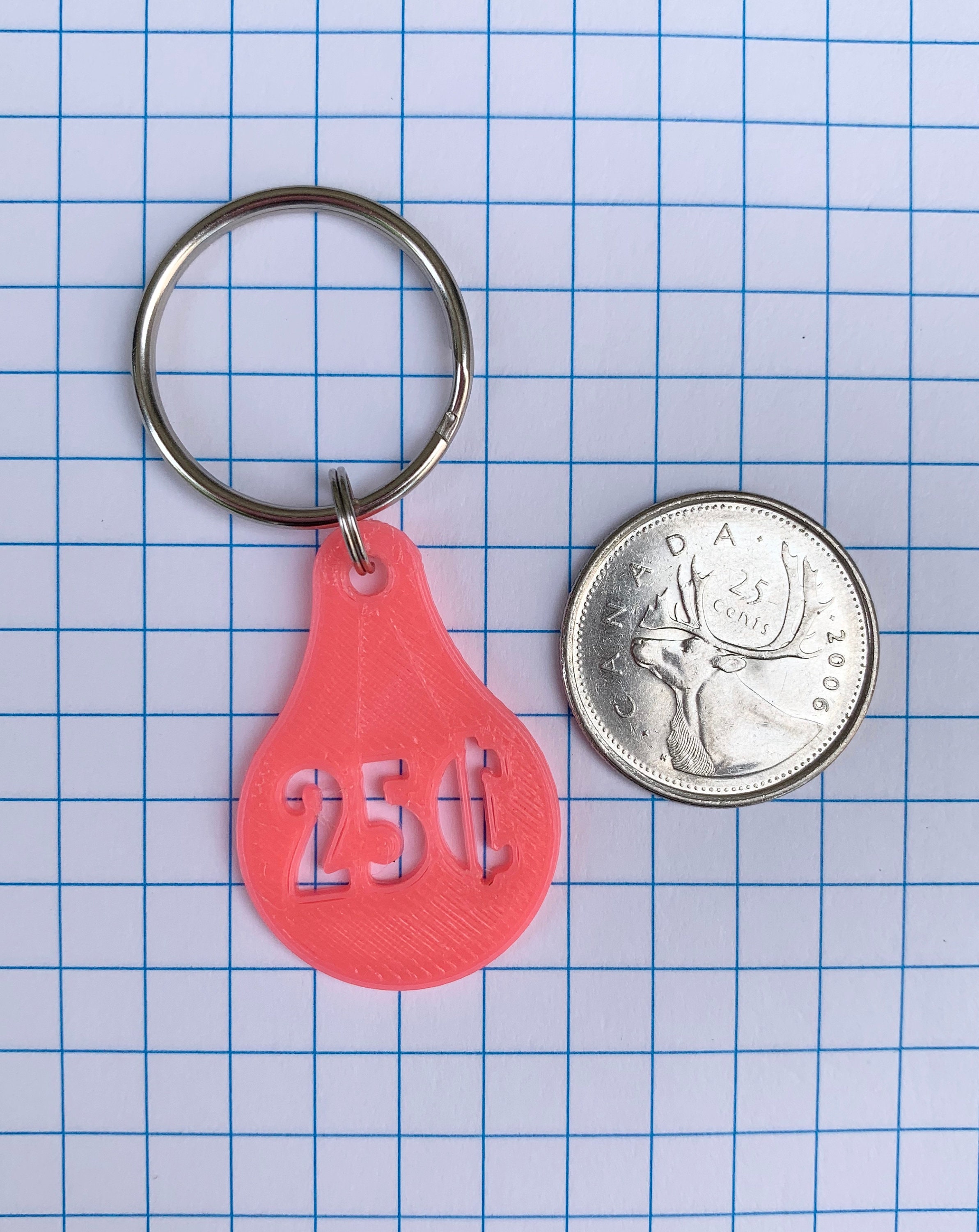 Shopping Cart Coin Keychain Cart Coin Shopping Cart Etsy Canada