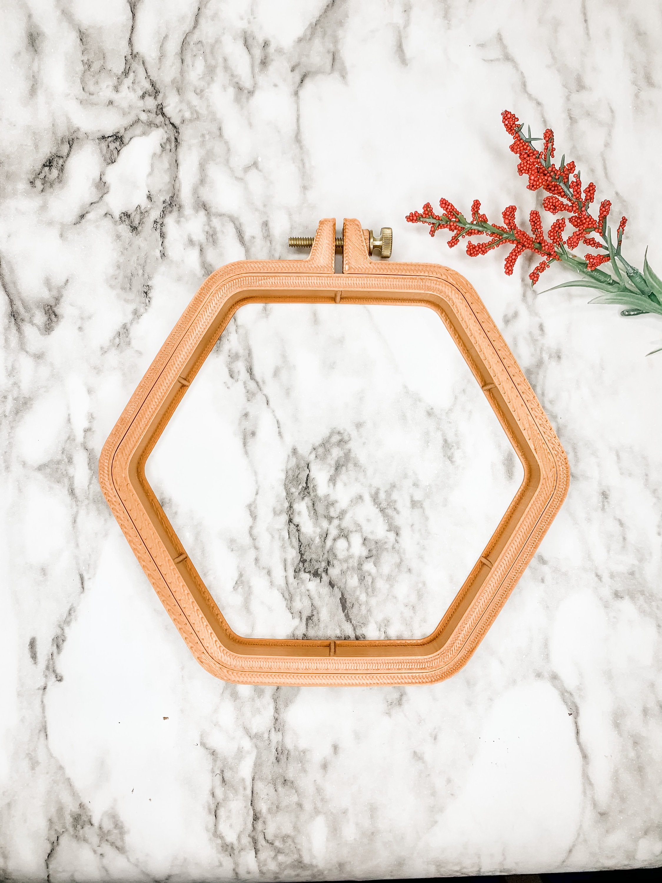 Hexagon Embroidery Hoop Embroidery Ring Hoop Art Etsy