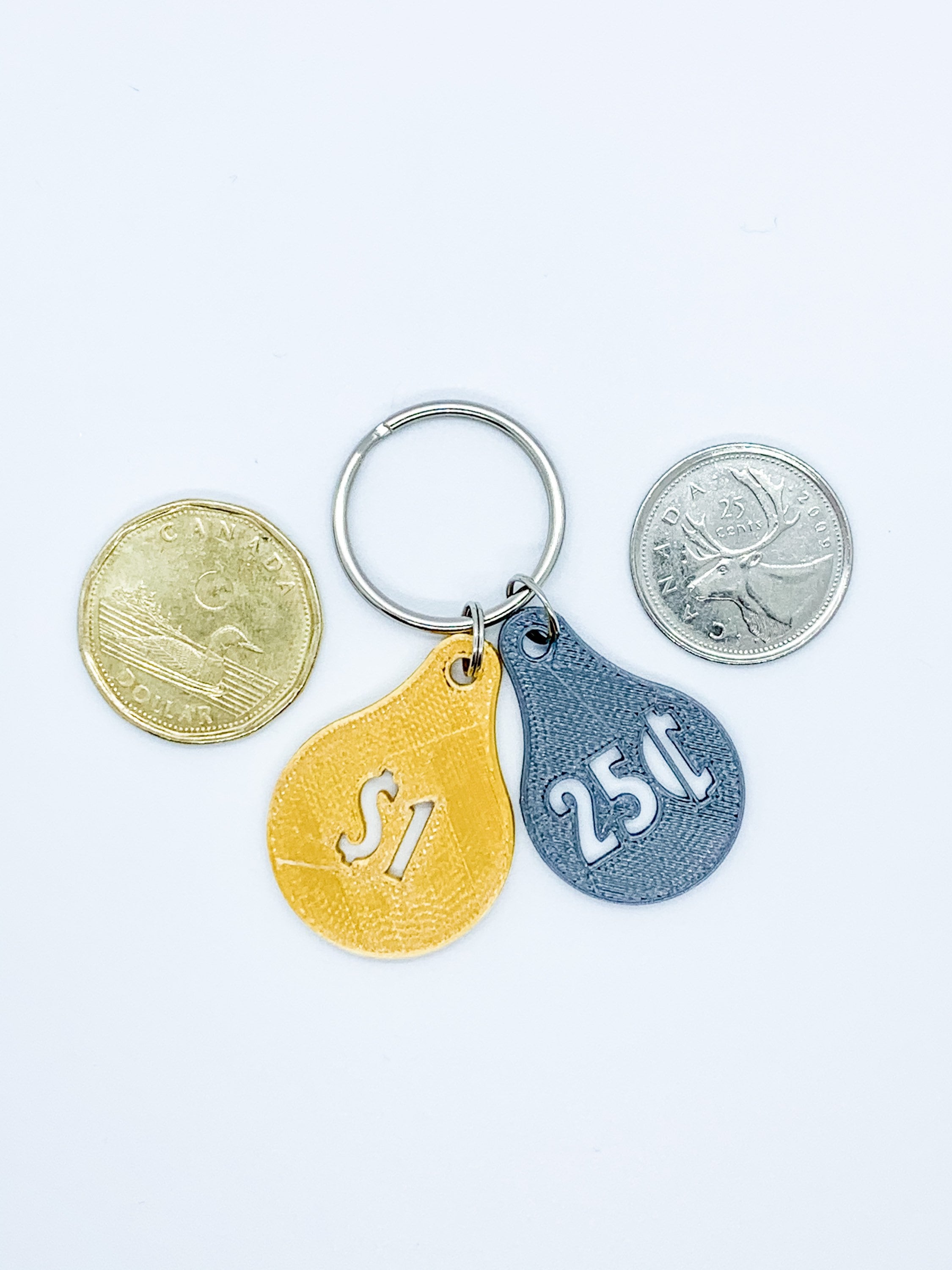 Shopping Cart Coin Keychain Cart Coin Shopping Cart Etsy Canada