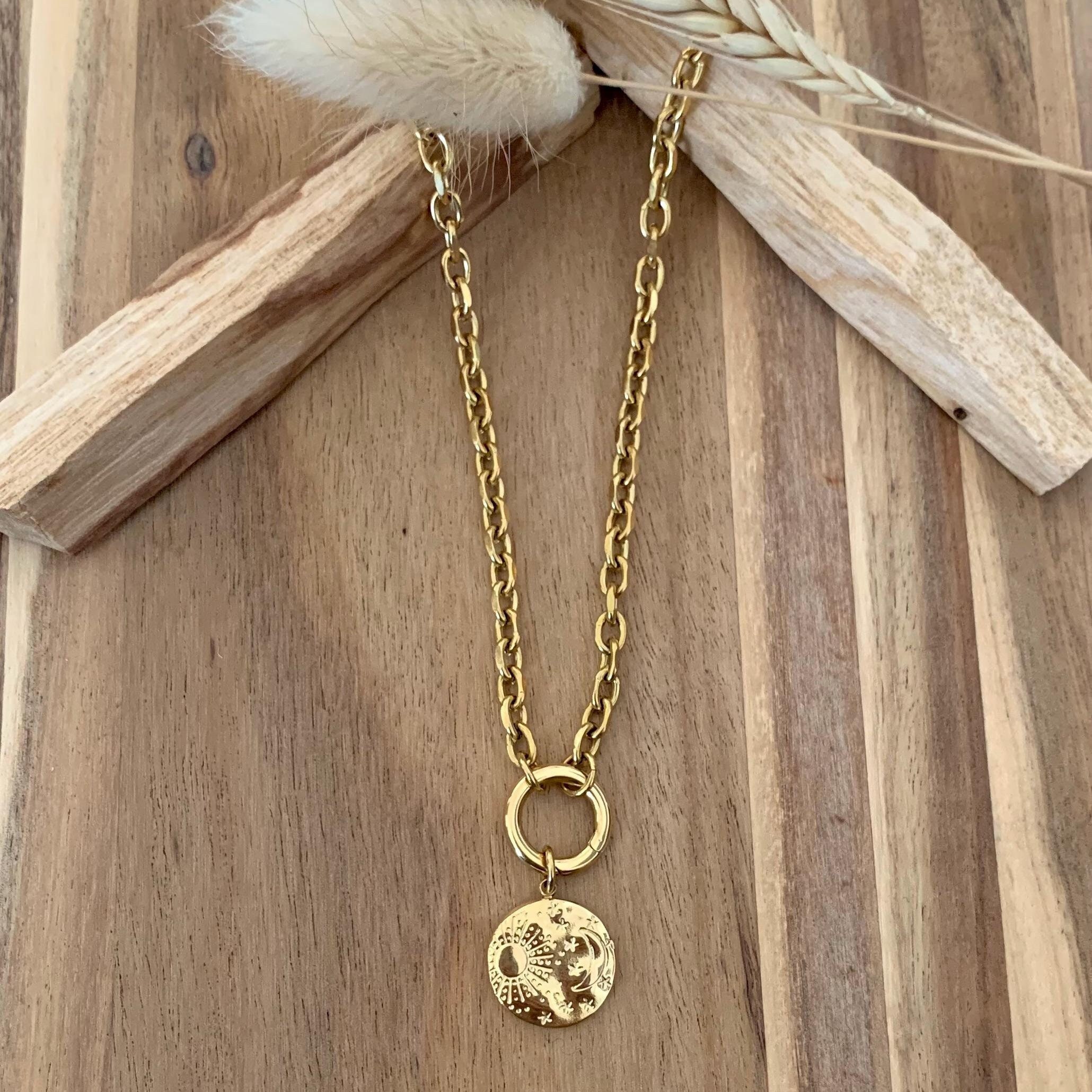 Pendentif Maya Argenté - Bijou Ethnique Occasion, Sans Marque