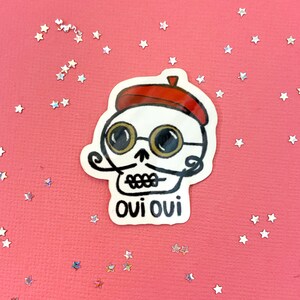 Oui Oui Skull Sticker
