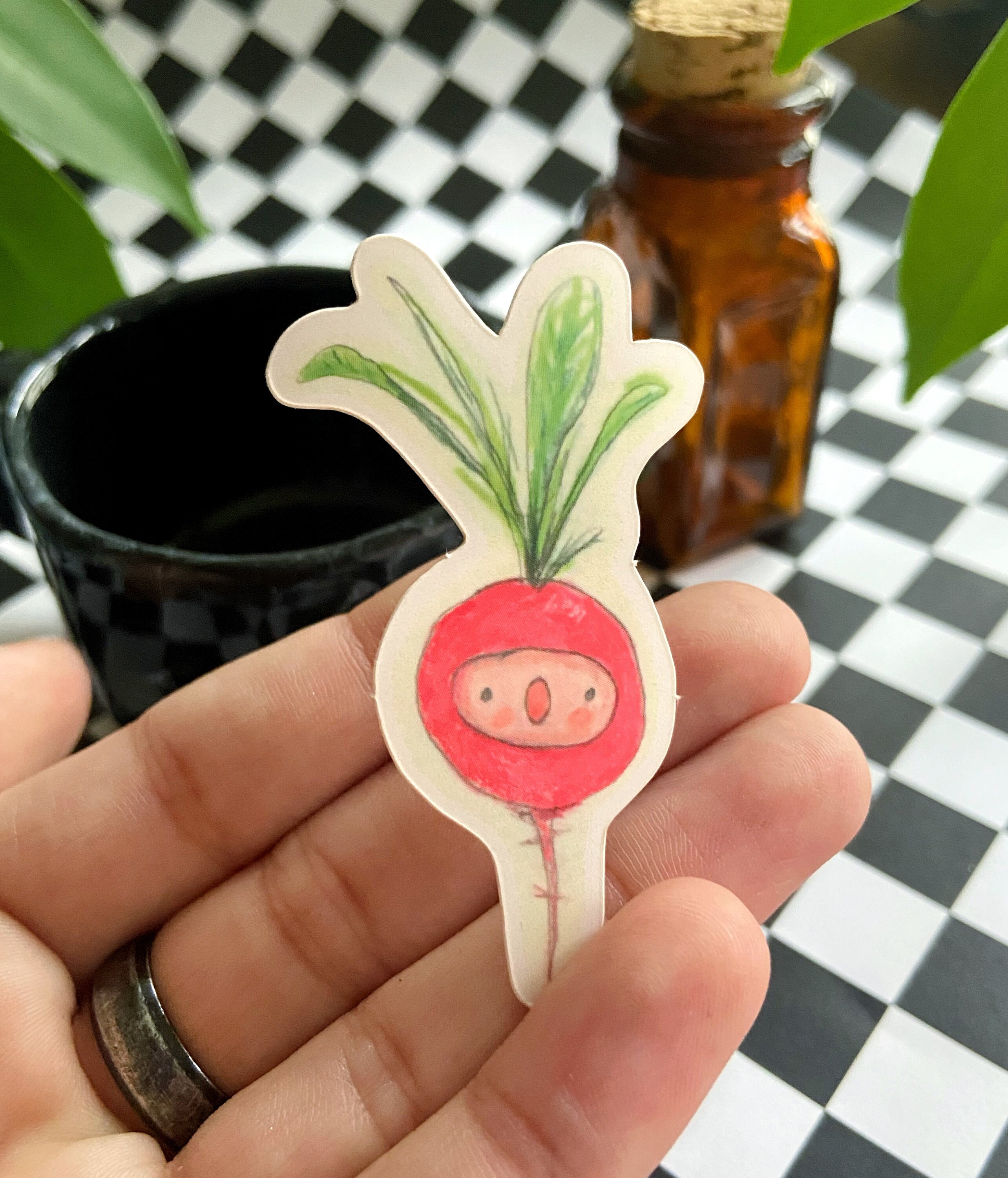 Radish Sticker - Etsy