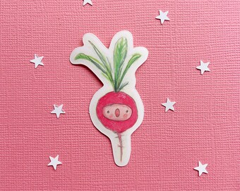 Radish Sticker | Etsy