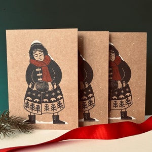 Le tout emballé - Lot de trois cartes de voeux de Noël