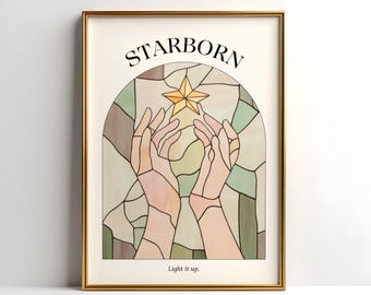 Starborn Digital Print | HOEB Poster Wall Art | Maas Universe Wall Decor | Crescent City Light It Up | TOG | Booktok