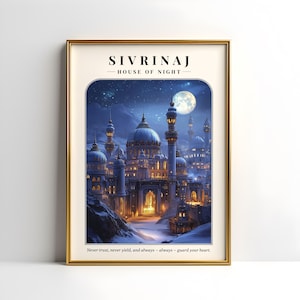 Sivrinaj Digital Print | Serpent and The Wings of Night Poster | Crowns of Nyaxia Poster | Fantasy Book Poster