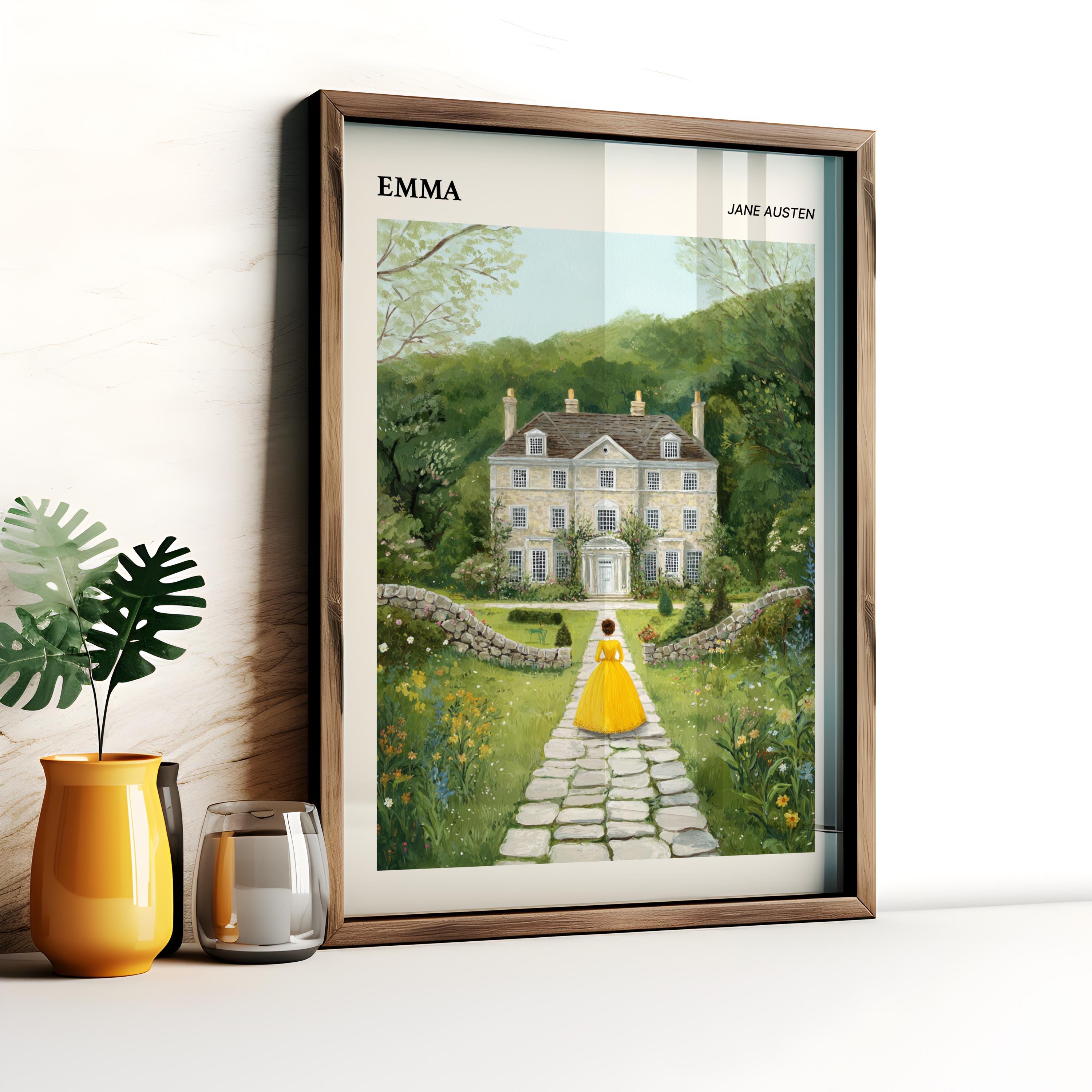 Emma Wall Art Poster | Literary Art Print | Jane Austen Wall Art ...