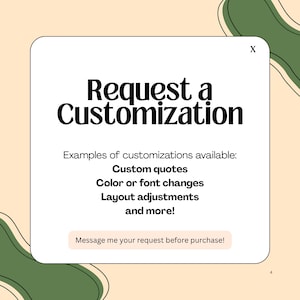 Custom Request Fee