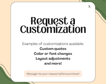 Custom Request Fee