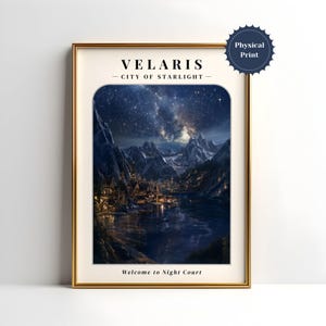 Velaris Print | Night Court | ACOTAR Poster | Velaris Poster | A Court of Thorns and Roses Art | Velaris Digital Print