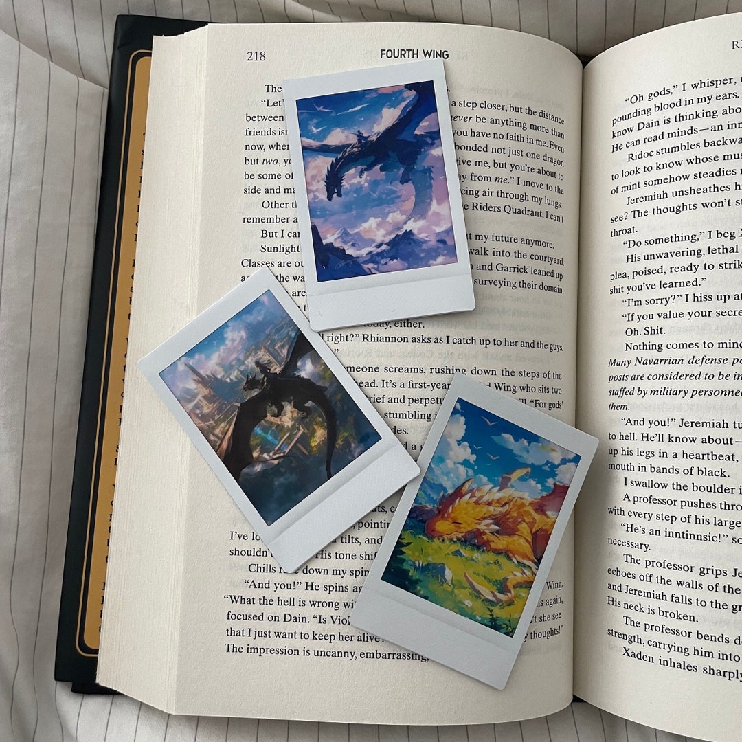 Fourth Wing Dragon Polaroid Prints Tairn Sgaeyl Andarna Fourth Wing