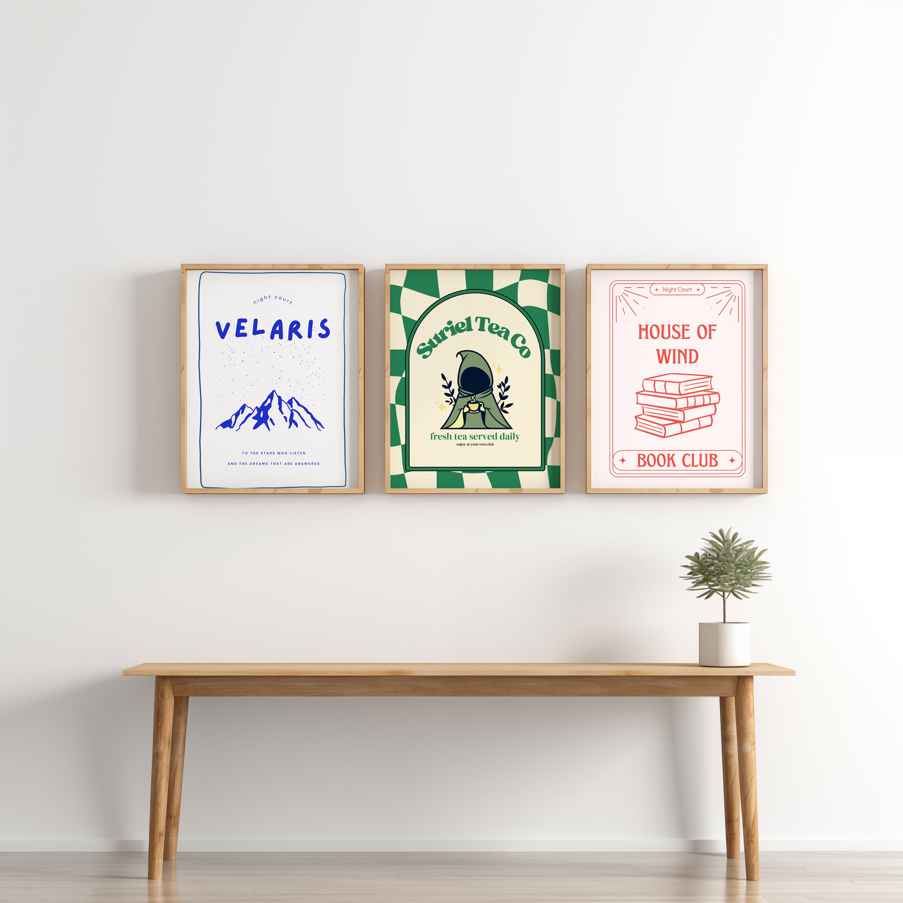Acotar Set of 3 Digital Prints | Velaris City of Starlight | Suriel Tea ...
