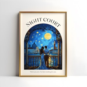 Velaris Night Court Digital Art Poster | Night Court | ACOTAR Poster | Velaris Poster | Feyre and Rhysand | Velaris Digital Print