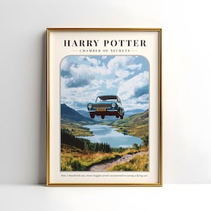 Mr. Weasley's Car Digital Poster | Witchcraft and Wizardry Art Prints