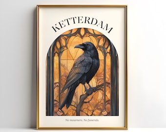 Six of Crows Ketterdam Digital Print | Ketterdam Poster | No Mourners No Funerals | Bookish Wall Art | Leigh Bardugo
