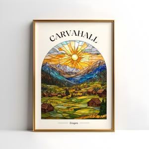 Eragon Carvahall Poster con stampa digitale / Christopher Paolini / Poster Eragon / Poster Bookish Travel