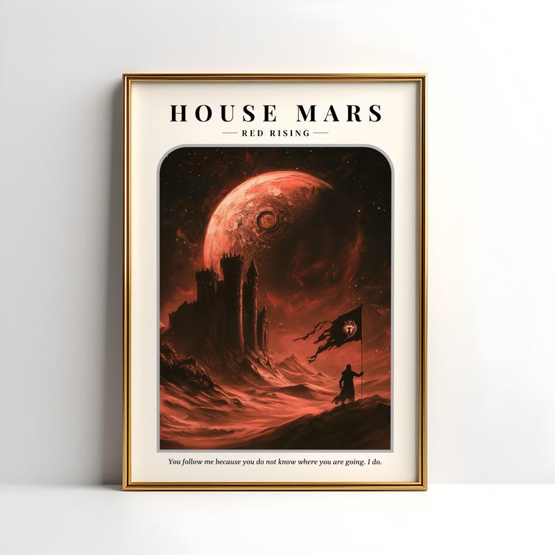 Red Rising House Map Red Rising Map - Etsy