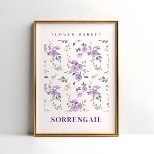 Violet Sorrengail Flower Market Digital Art Print | Fourth Wing Art | Iron Flame Art | Aesthetic Bookish Print | Trendy Flower Poster