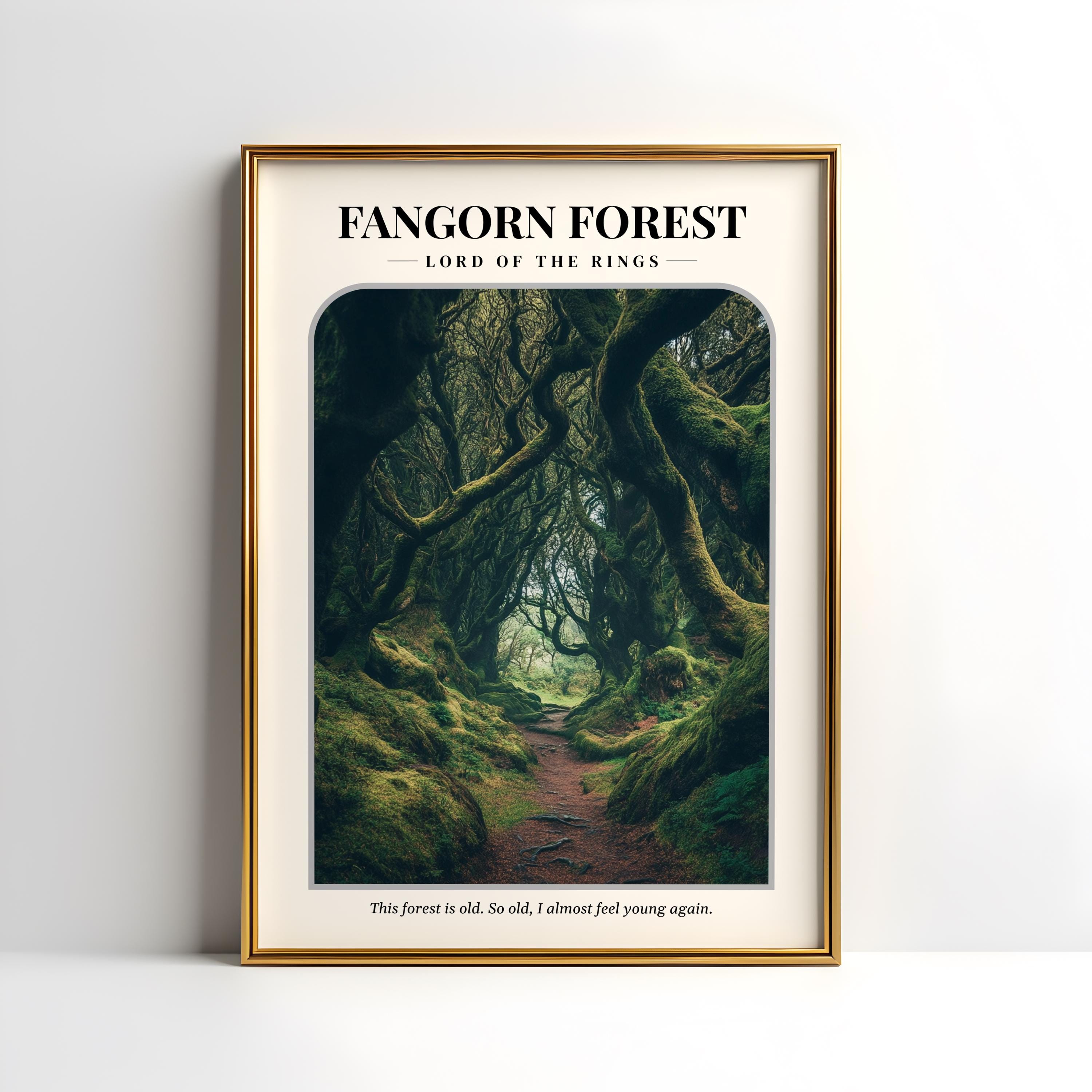 Lord of the Rings Fangorn Forest Digital Print Poster | Middle Earth | Booktok | Tolkien | LOTR Merch | Hobbit |