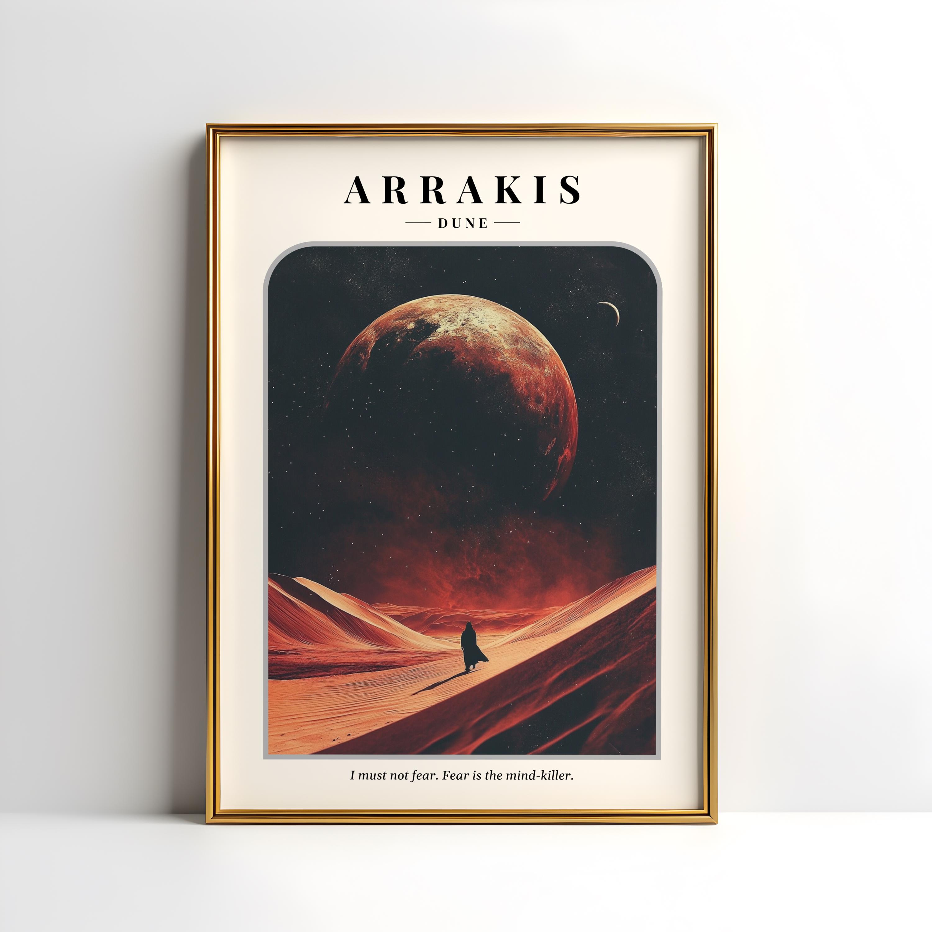 Dune Arrakis Movie Poster | Dune Movie Print | Dune Wall Art