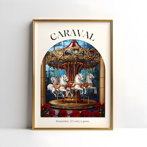 Caraval Digital Print | Caraval Poster | Scarlett Dragna | Donatella Dragna | Stephanie Garber | Bookish Download