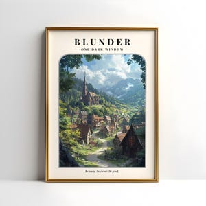 Blunder One Dark Glass Digital Druck Poster | Sei vorsichtig, sei clever, sei artig | Der Hirtenkönig | Rahel Gillig