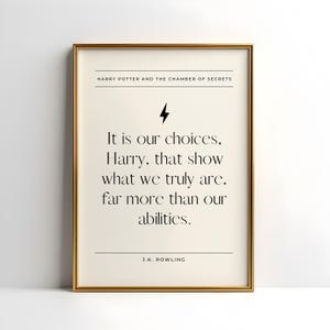 Potter Chamber of Secrets Quote Digital Print | Potter Digital Art | Potter Quote