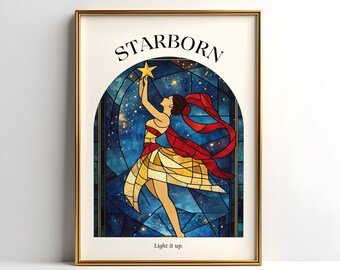 Starborn Lady Digital Print | HOEB Poster Wall Art | Maas Universe Wall Decor | Crescent City Light It Up | TOG | Booktok