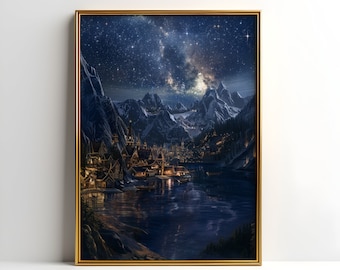 Velaris City of Starlight Digitaler Druck | Nachtgericht | ACOTAR Poster | Poster | Ein Hof von Dornen und Rosen Kunst