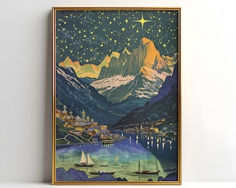Velaris City of Starlight Digitaler Druck | Nachtgericht | ACOTAR Poster | Poster | Ein Hof von Dornen und Rosen Kunst