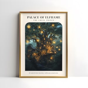 The Cruel Prince Digital Poster | Palace of Elfhame Poster | Folk of the Air Poster | The Cruel Prince Gift |  Bookish Wall Art