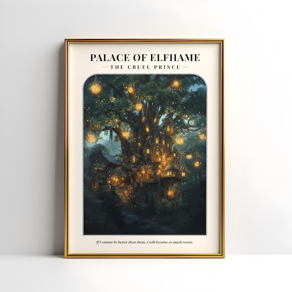 The Cruel Prince Digital Poster | Palace of Elfhame Poster | Folk of the Air Poster | The Cruel Prince Gift |  Bookish Wall Art