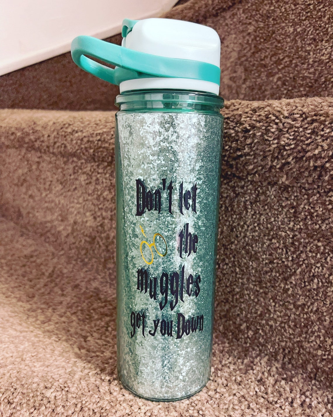 Glitter Water Bottles// Personalized bottles//back to school// Etsy