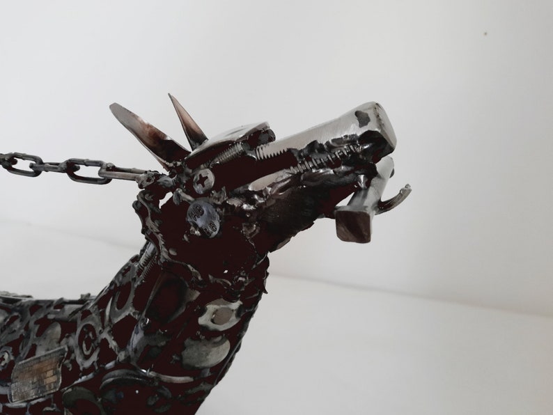 Schrott Metall Kunst Hund Skulptur Etsy