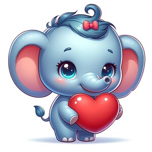 Cute Animal Clip Art Adorable Creatures Digital Download Printable