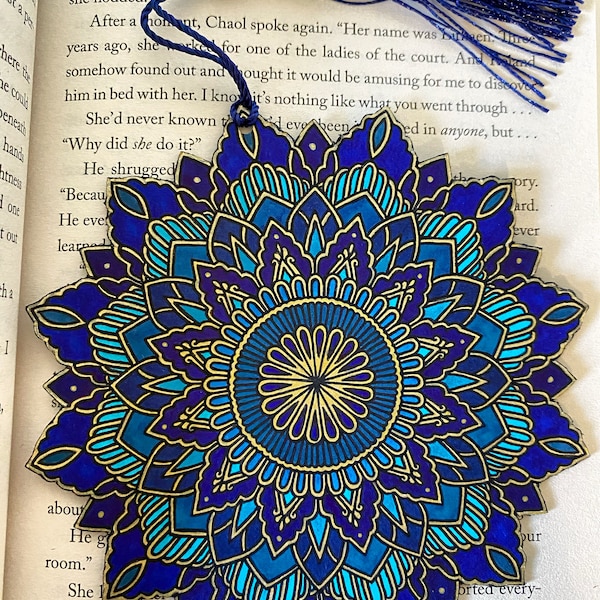 Ornate Colourful Mandala Bookmarks