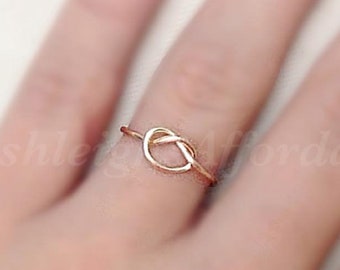 Custom Wire &quot;Tie The Knot&quot; Ring (MADE TO ORDER)