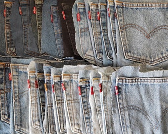 Vintage Levi's Pockets Levi rode tagzak – 501, 505, 512.550 – Alle kleuren