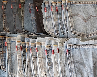 Vintage Levi’s Pockets Levi red tag pocket – 501, 505, 512,550 – All Colours