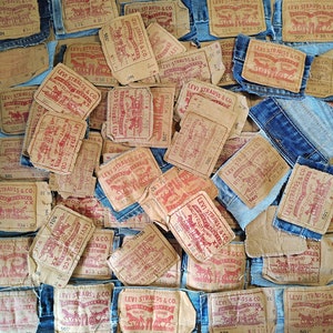 Vintage Levi&#39;s labels - Retro Logo badge - Levi Tags