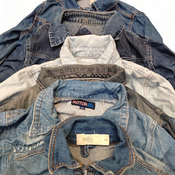Denim Jackets Womens Blue Joblot Wholesale Button Up XS - M x10