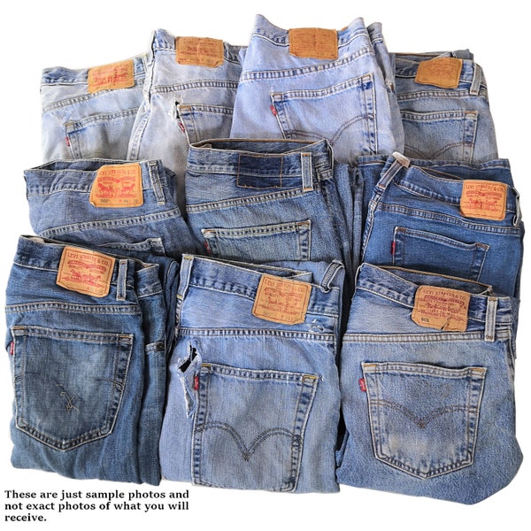 Wholesale/Joblot Levi 501 x10 Grade C Upcycling/Damaged/Distressed Levis